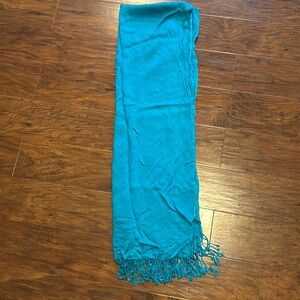 teal scarf